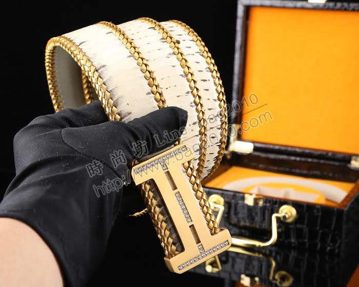 HERMES皮帶 原單品質 2019新品 進口小牛皮 愛馬仕男士腰帶 雙面男皮帶  hgh1938